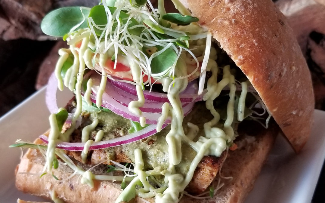 Lemon Herb Crispy Tofu Sandwich