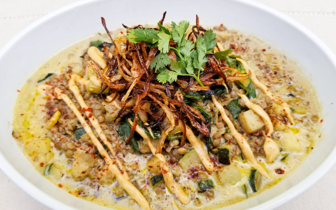 Lemony Lentil & Tahini Stew