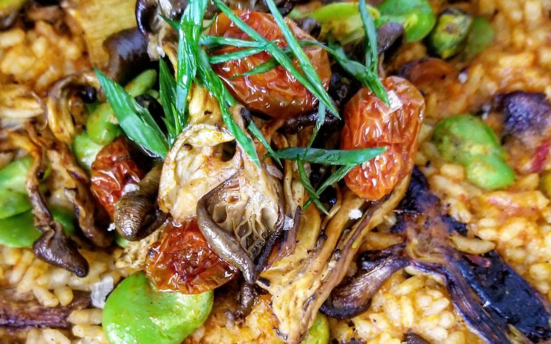 Paella in Mole Amarillo