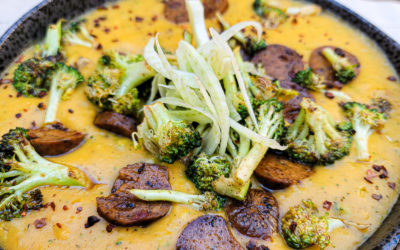 Broccoli Cheese and Sausage Soup