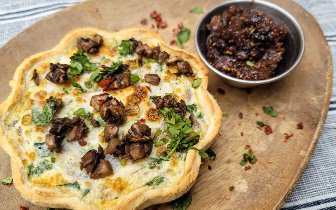 Quiche with Fig Chutney