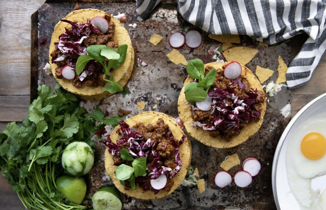 Tacos with Mole Chichilo