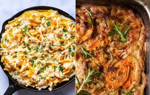 Mac & Cheese with Scalloped Potatoes