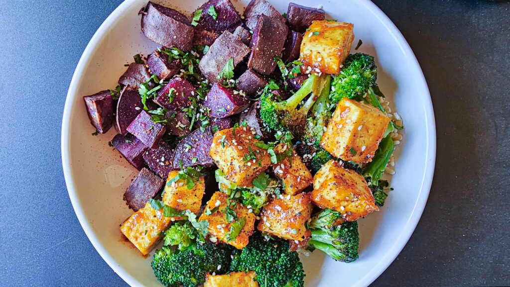Okinawan Sweet Potatoes Miso Glazed Tofu The Vegan Taste okinawan-sweet-potatoes-miso-glazed-tofu-the-vegan-taste