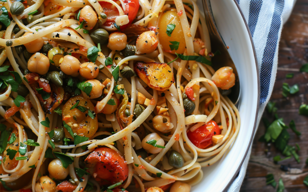 Linguine with Lemon Tomato Sauce