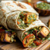 Pistachio Pesto, Sundried Tomato, and Tofu Wrap