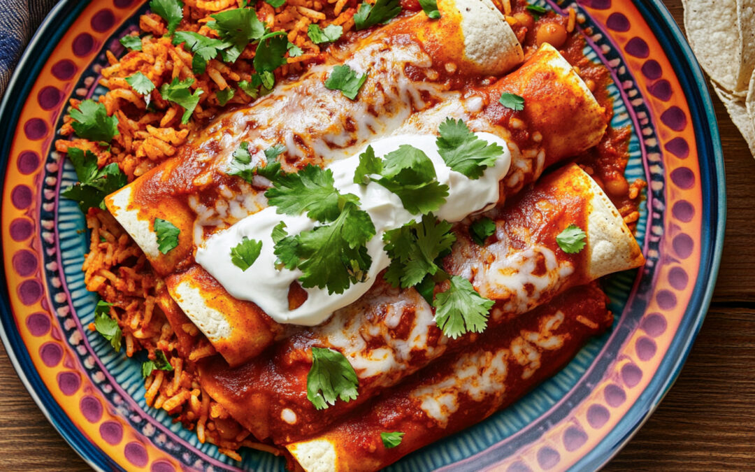 Potato and Cheese Enchiladas