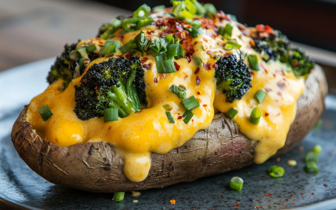 Loaded Baked Potatoes with Broccoli & Cheese