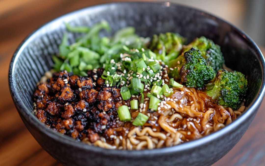 Broccoli and “Beef” Ramen