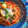 Pasta Puttanesca with Blistered Cauliflower