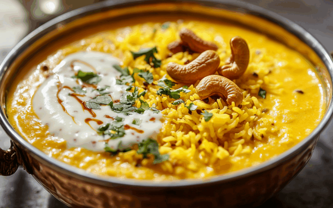Yellow Dal and Cashew Lime Rice