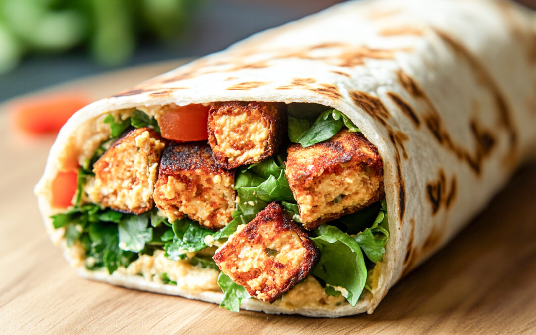 Cool Lime Chick’n & Hummus Wrap