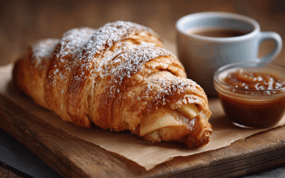 Croissant with Brown Sugar Apple Butter