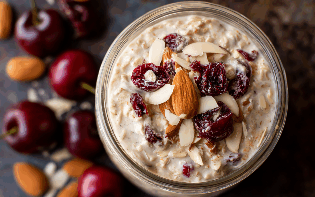 Cherry Cheesecake Overnight Oats
