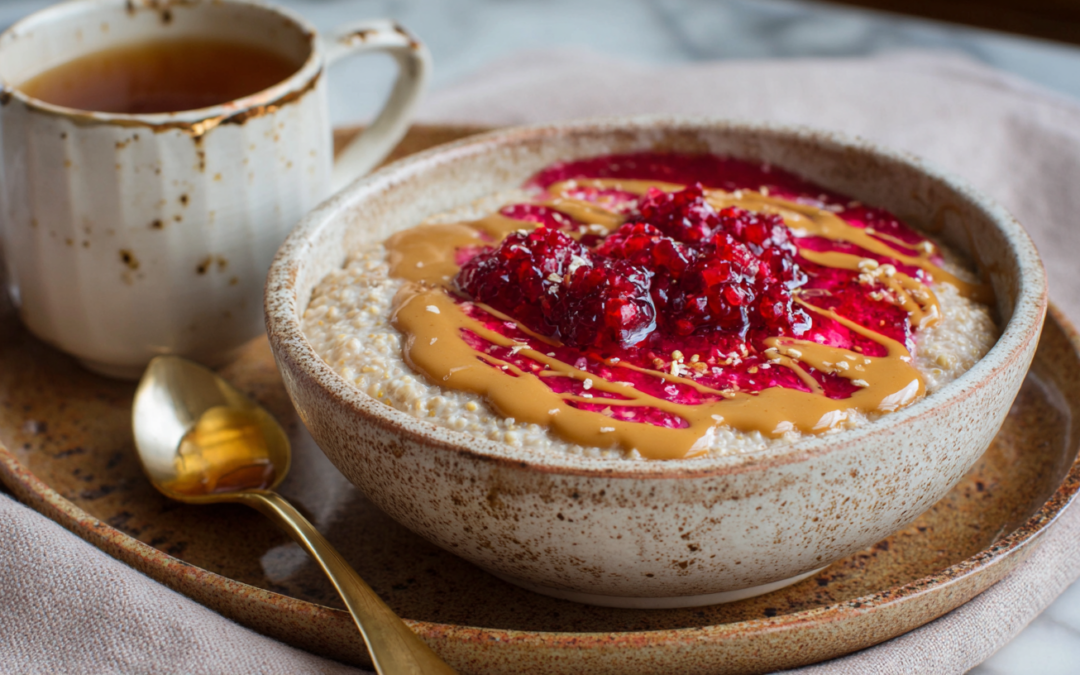 PB&J Amaranth Porridge