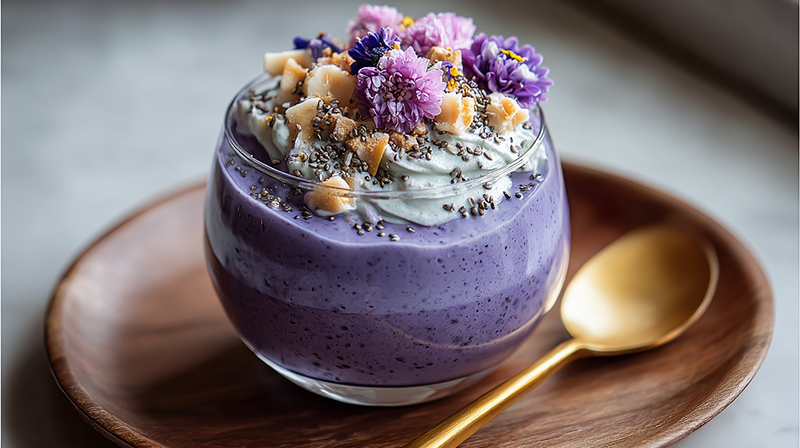 Coconut Cream Ube Oats